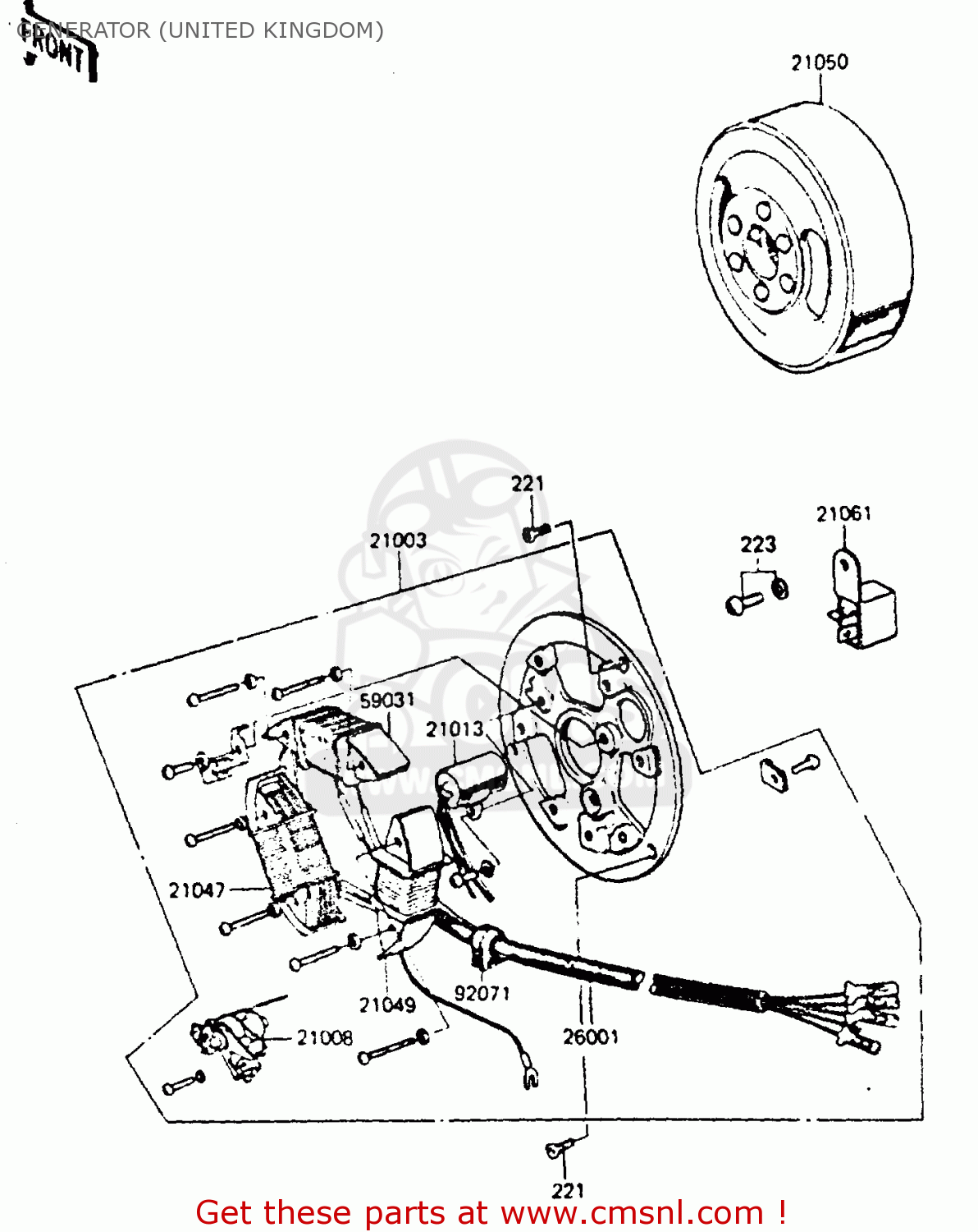 GENERATOR (UNITED KINGDOM) KE100B2 1983 EUROPE UK