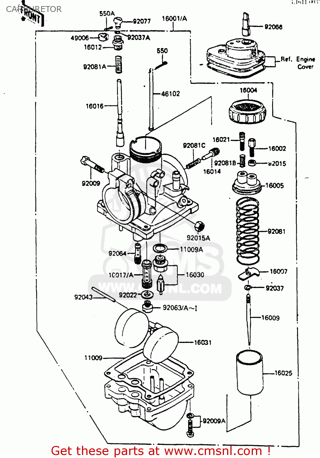 CARBURETOR KE100B2 1983 EUROPE UK