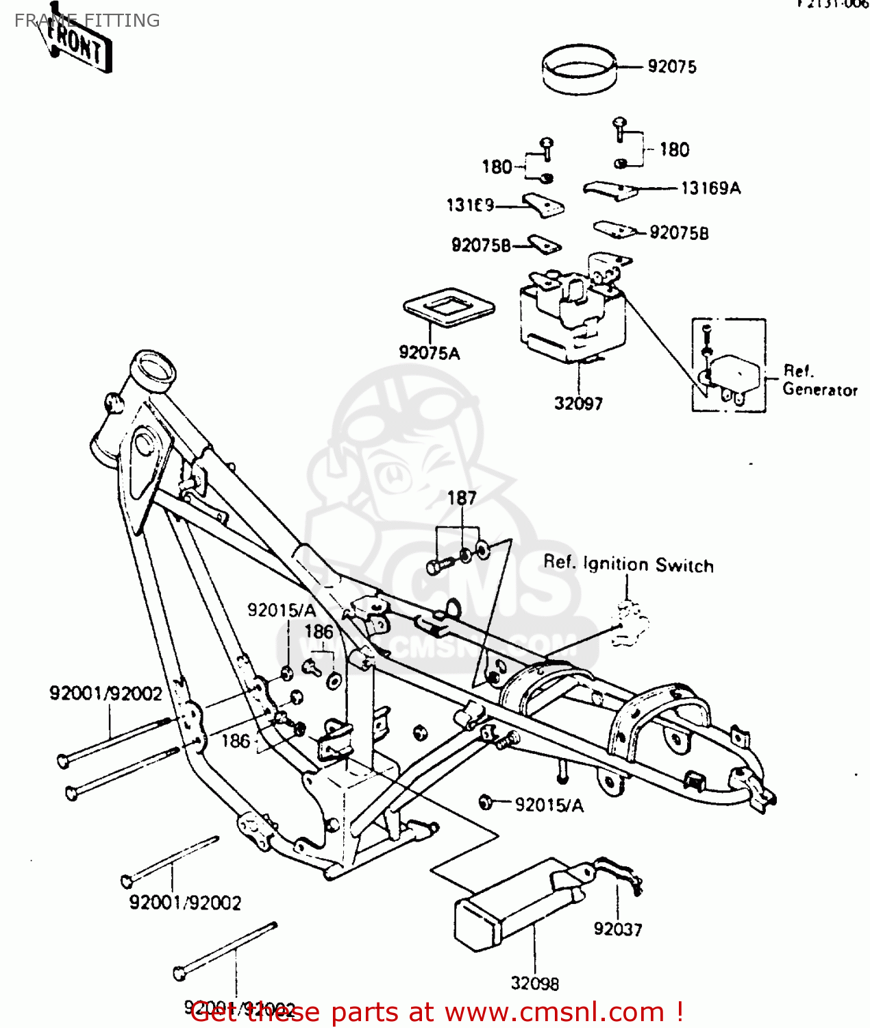 FRAME FITTING KE100B2 1983 EUROPE UK