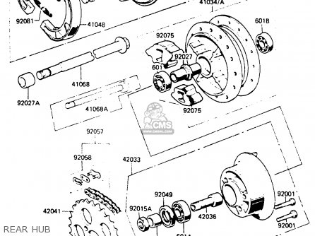 REAR HUB - KE100B2 1983 EUROPE UK