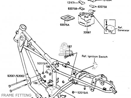FRAME FITTING - KE100B2 1983 EUROPE UK