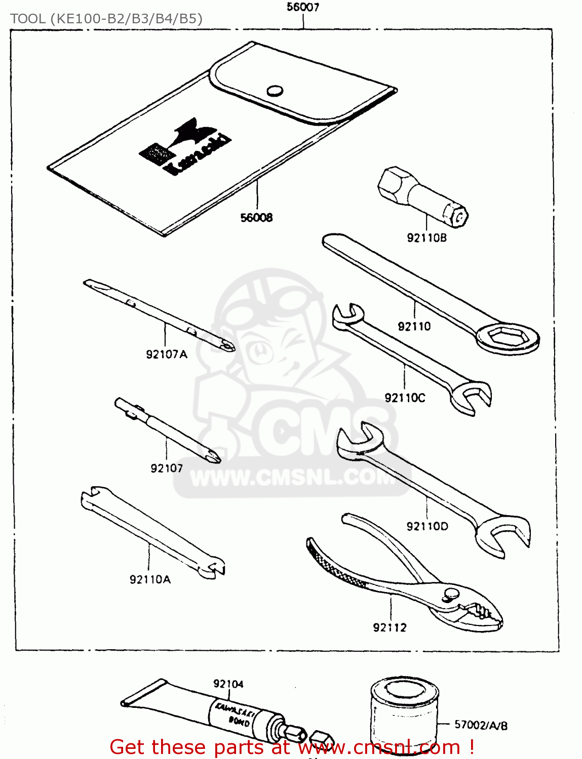 TOOL (KE100-B2/B3/B4/B5) KE100B3 1984 EUROPE UK