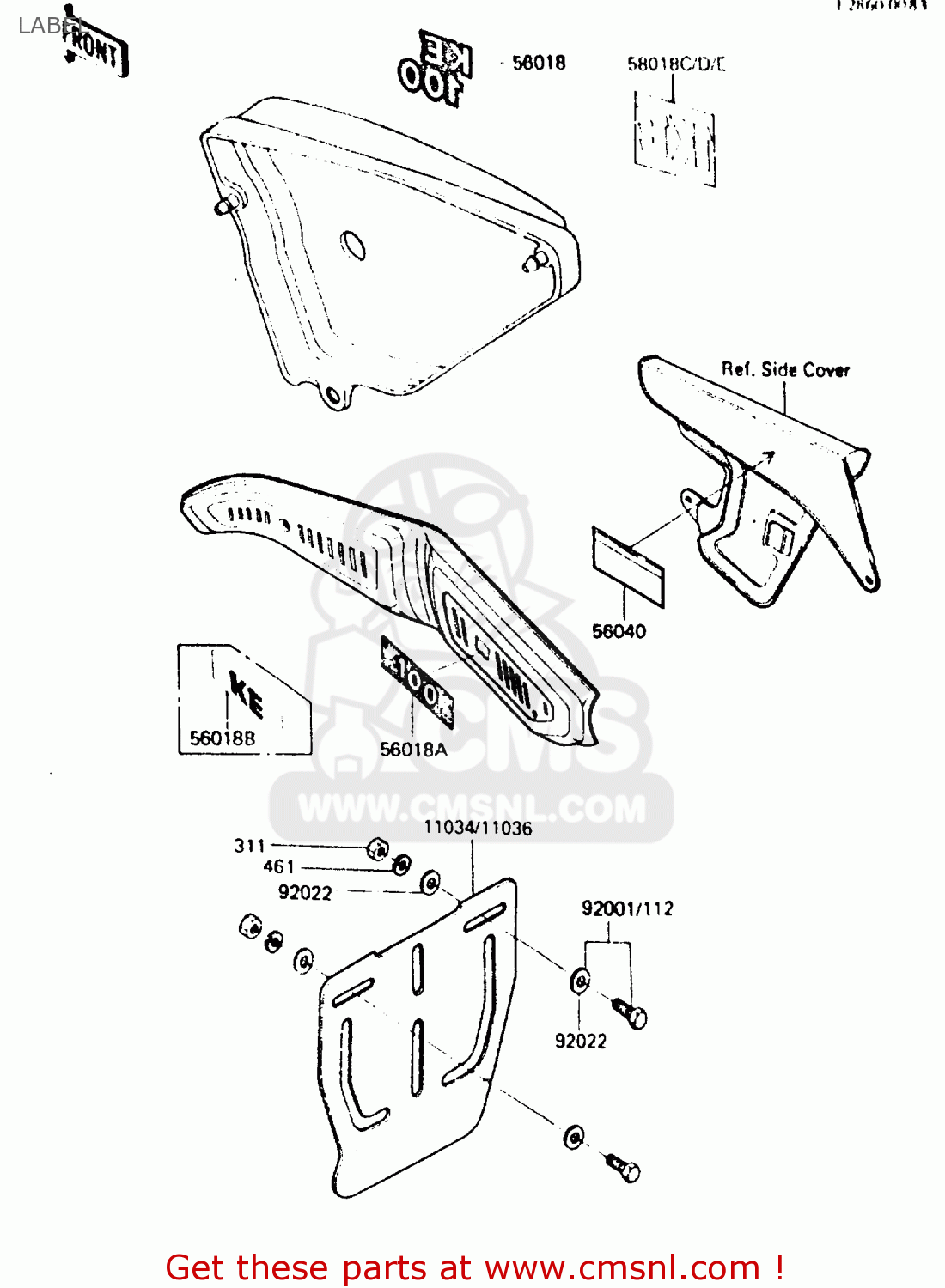 LABEL KE100B3 1984 EUROPE UK