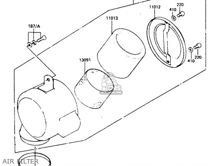 AIR FILTER - KE100B3 1984 EUROPE UK
