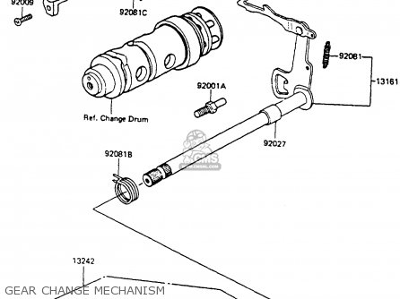 GEAR CHANGE MECHANISM - KE100B3 1984 EUROPE UK