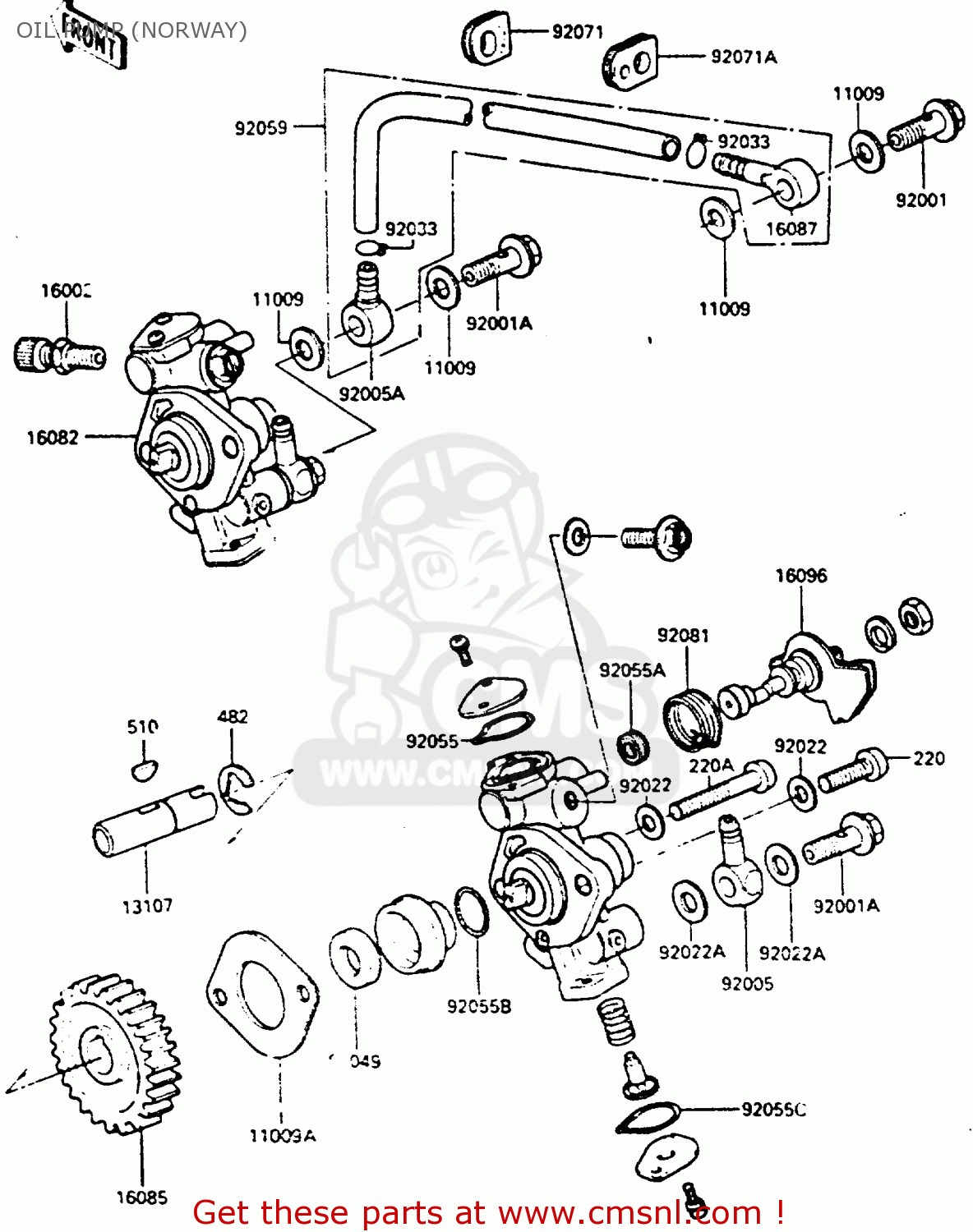 OIL PUMP (NORWAY) KE100B4 1985 EUROPE UK NR