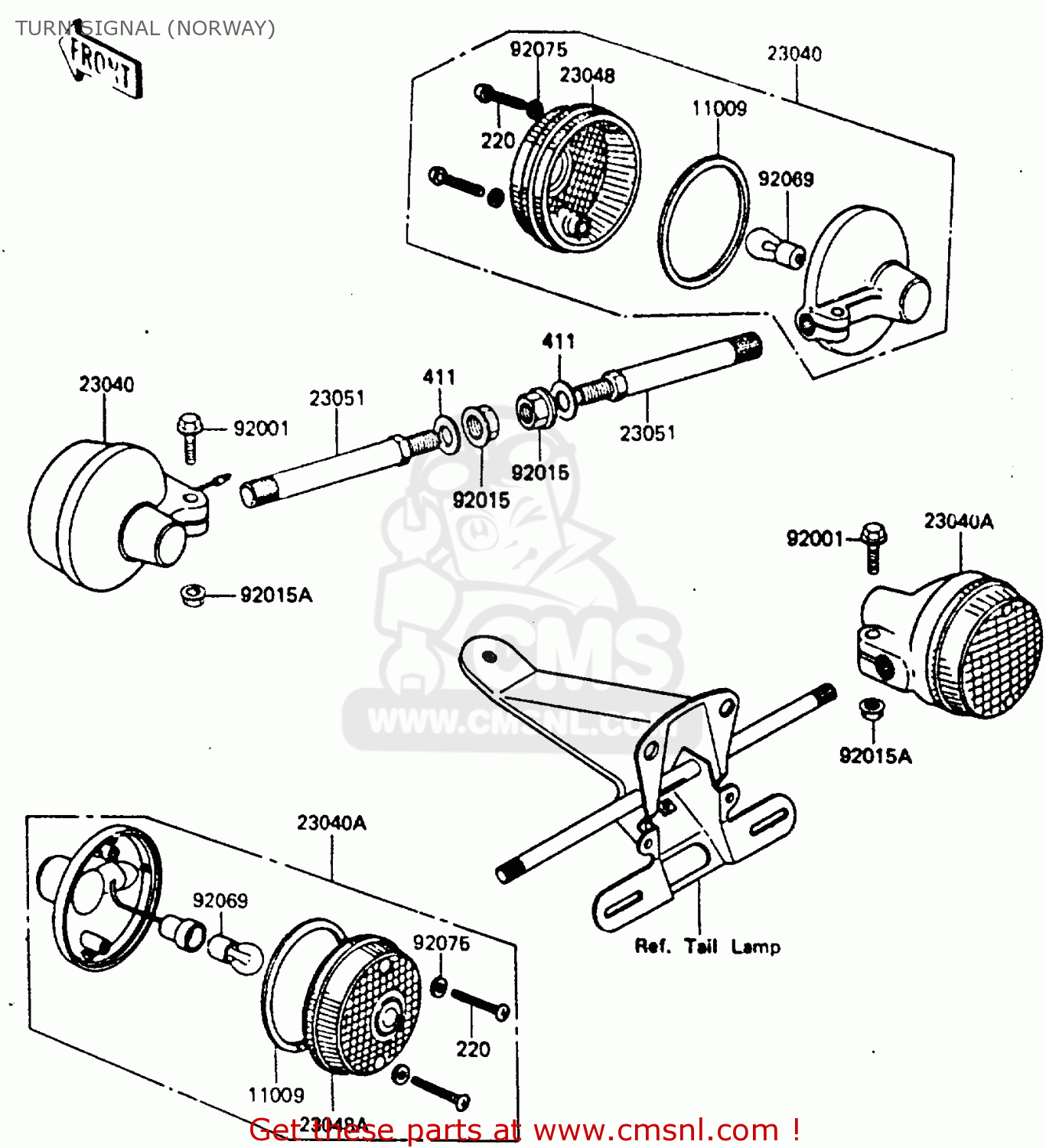 TURN SIGNAL (NORWAY) KE100B4 1985 EUROPE UK NR