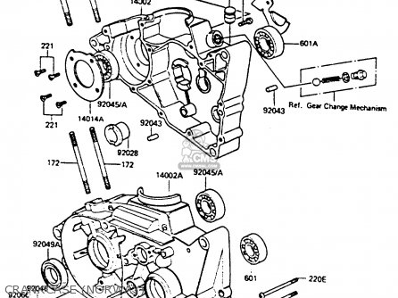 CRANKCASE (NORWAY) - KE100B4 1985 EUROPE UK NR