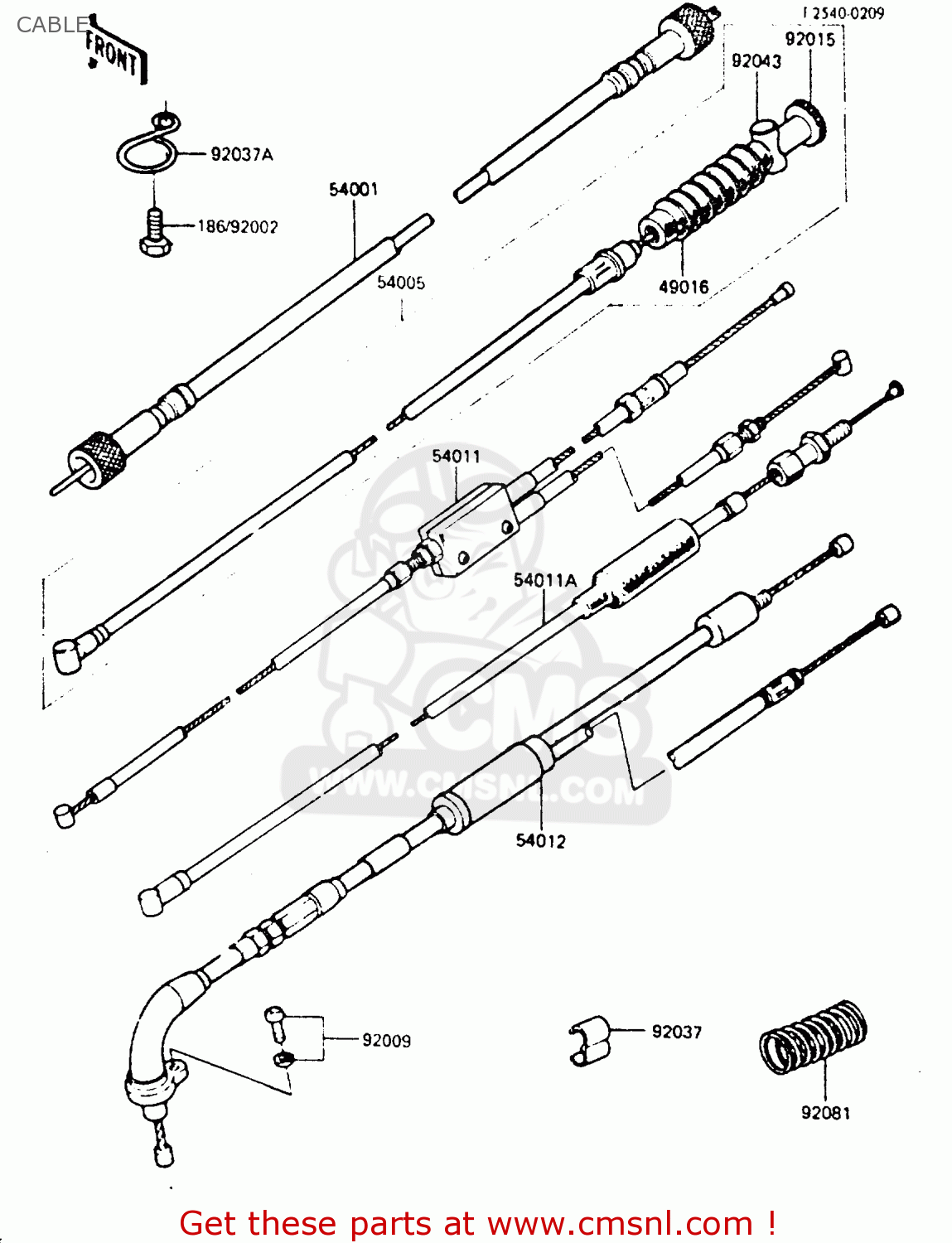 CABLE KE100B5 1986 EUROPE UK