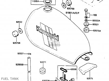FUEL TANK - KE100B5 1986 EUROPE UK