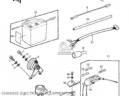 CHASSIS ELECTRICAL EQUIPMENT ('8 - KE125-A8 KE125 1981 USA CANADA