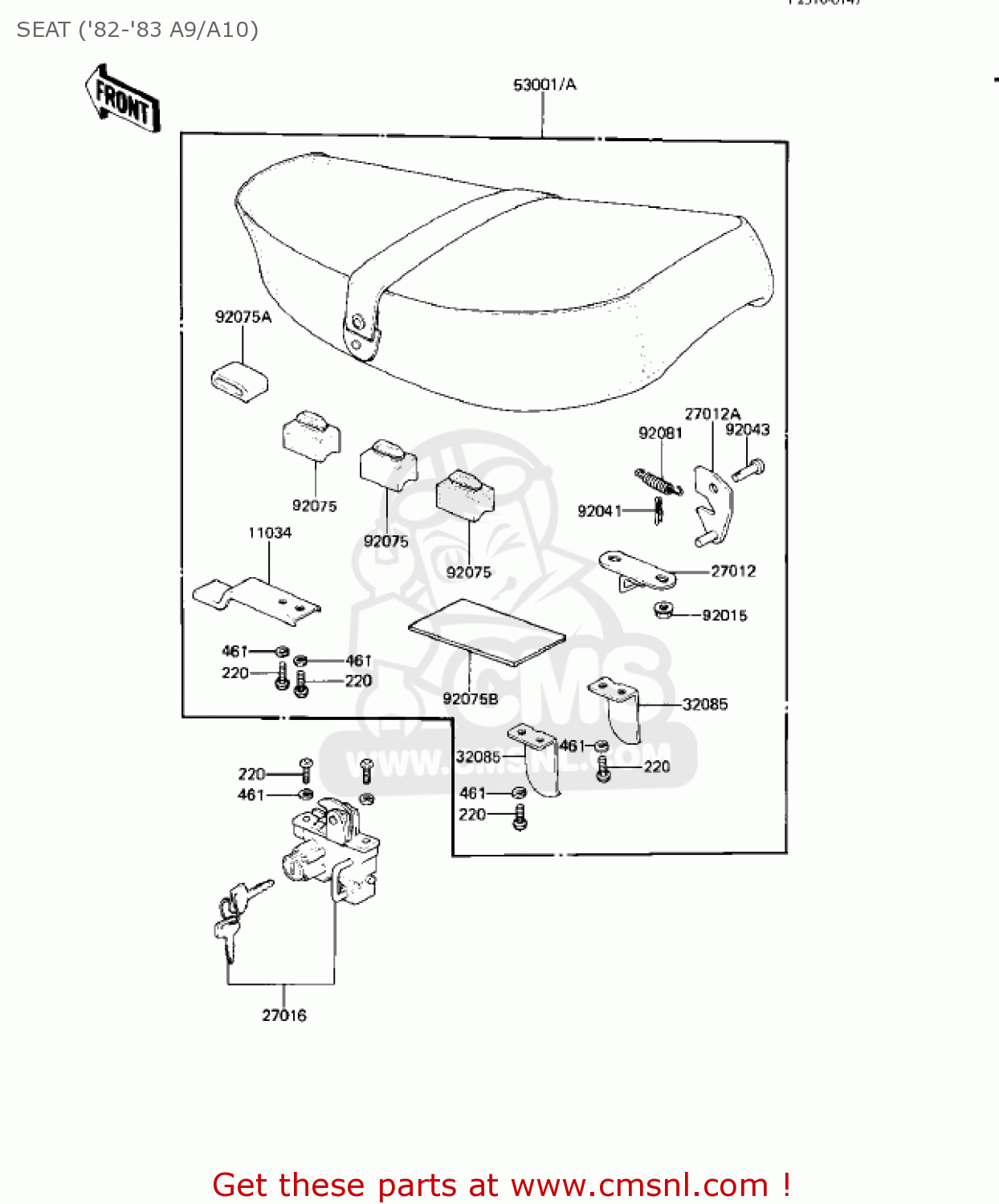 SEAT ('82-'83 A9/A10) KE125-A9 KE125 1982 USA CANADA