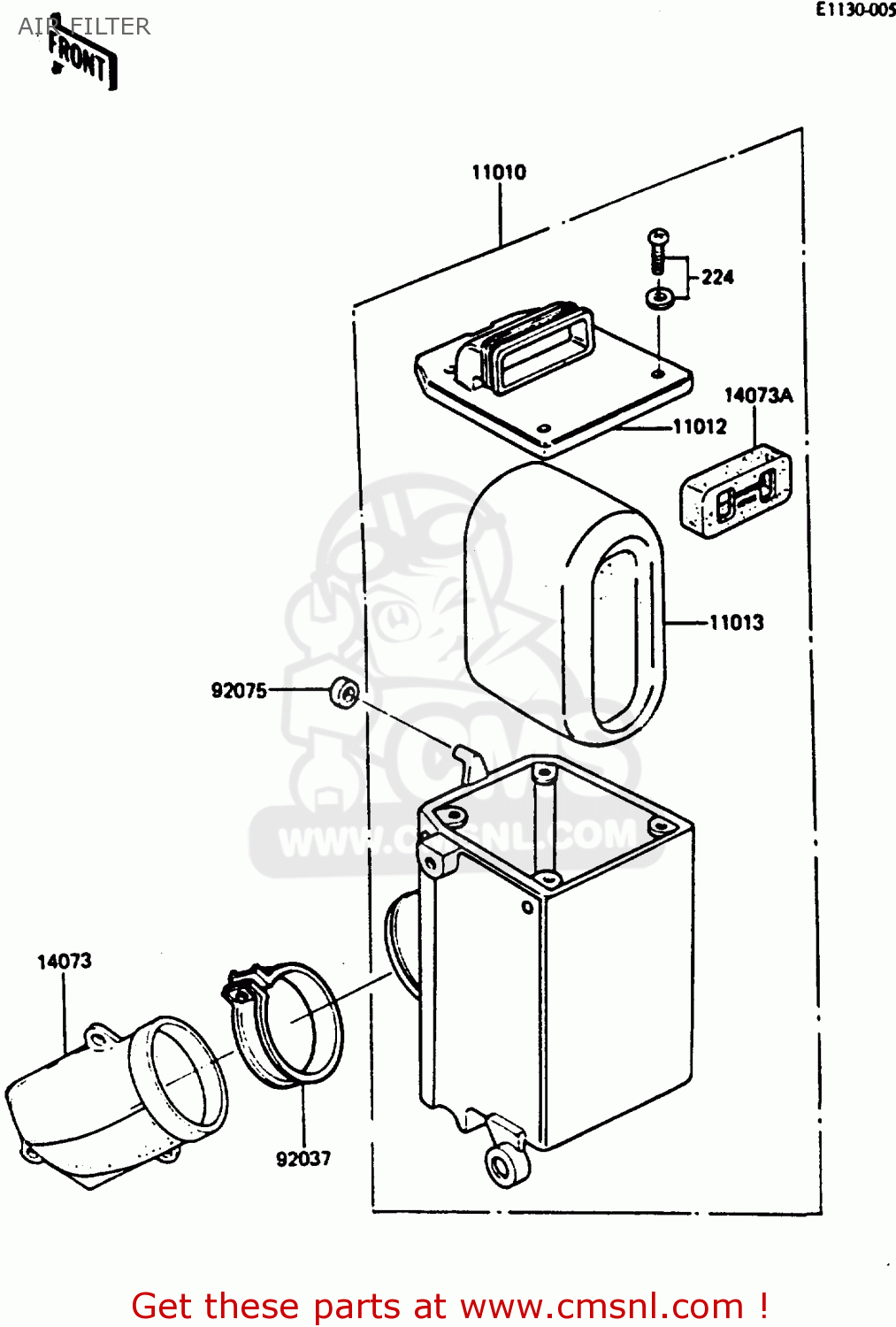 AIR FILTER KE125A11 1984 UNITED KINGDOM FR SD