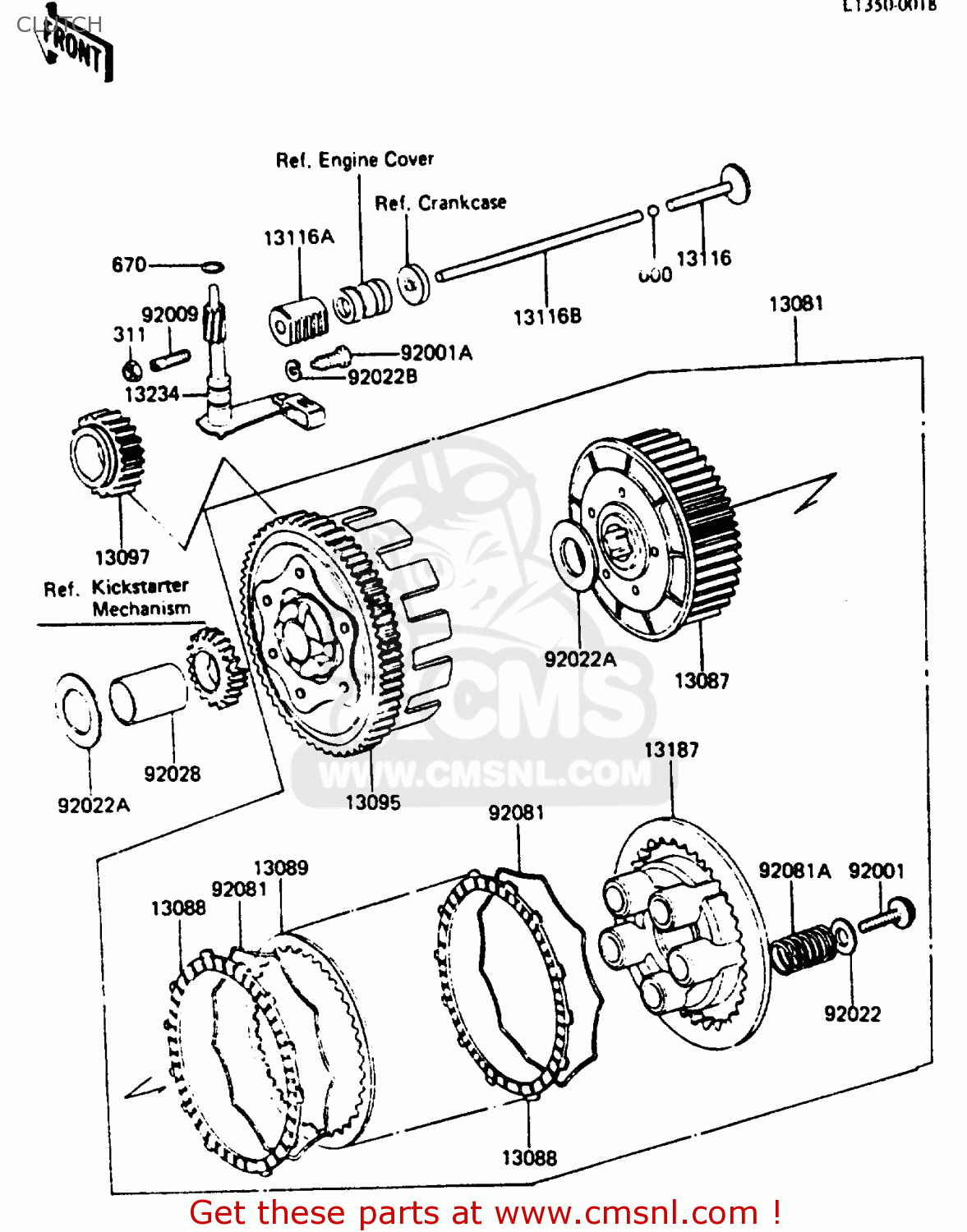 CLUTCH KE125A11 1984 UNITED KINGDOM FR SD