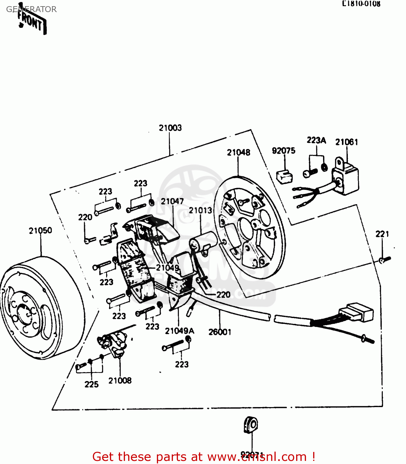 GENERATOR KE125A11 1984 UNITED KINGDOM FR SD