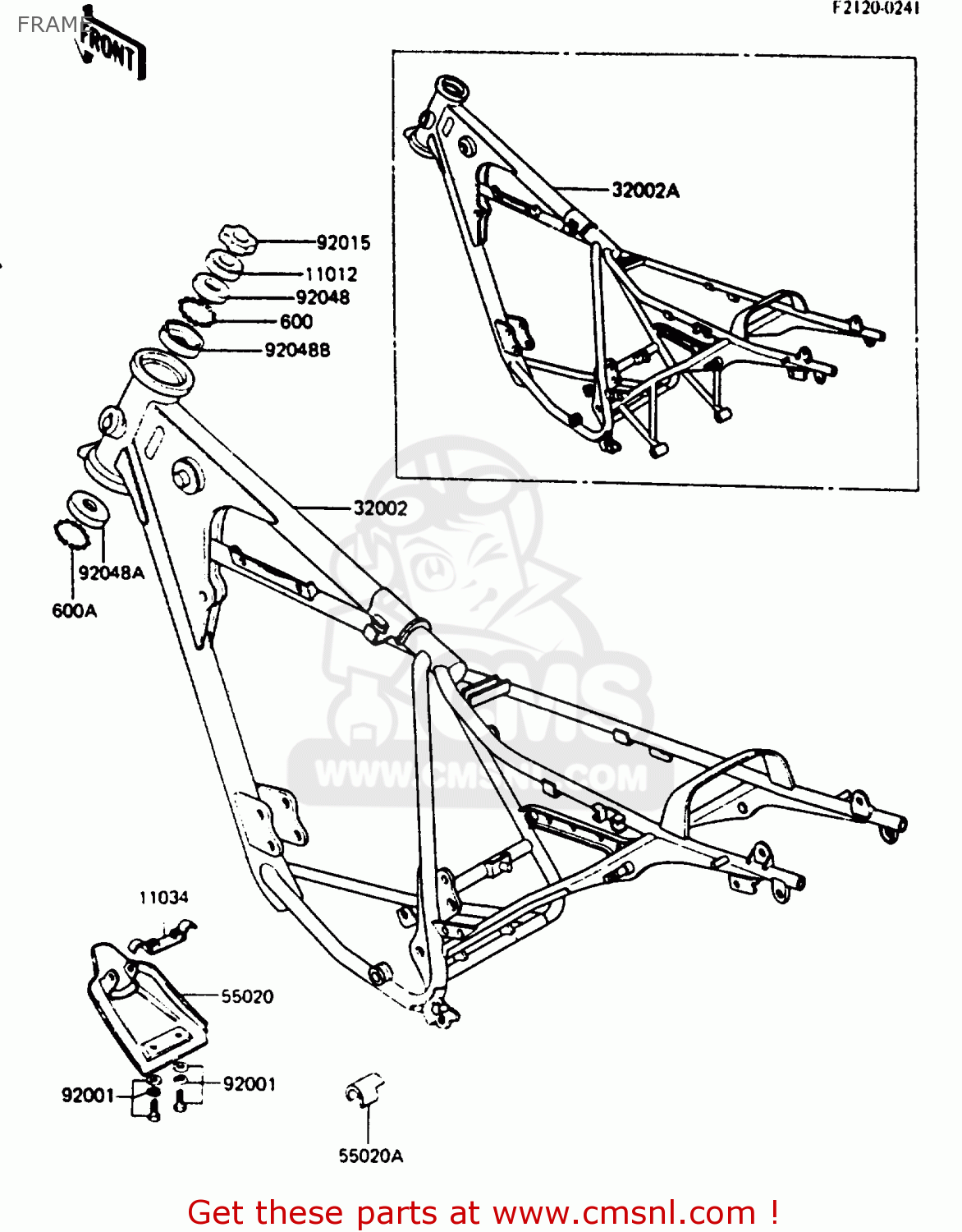 FRAME KE125A11 1984 UNITED KINGDOM FR SD