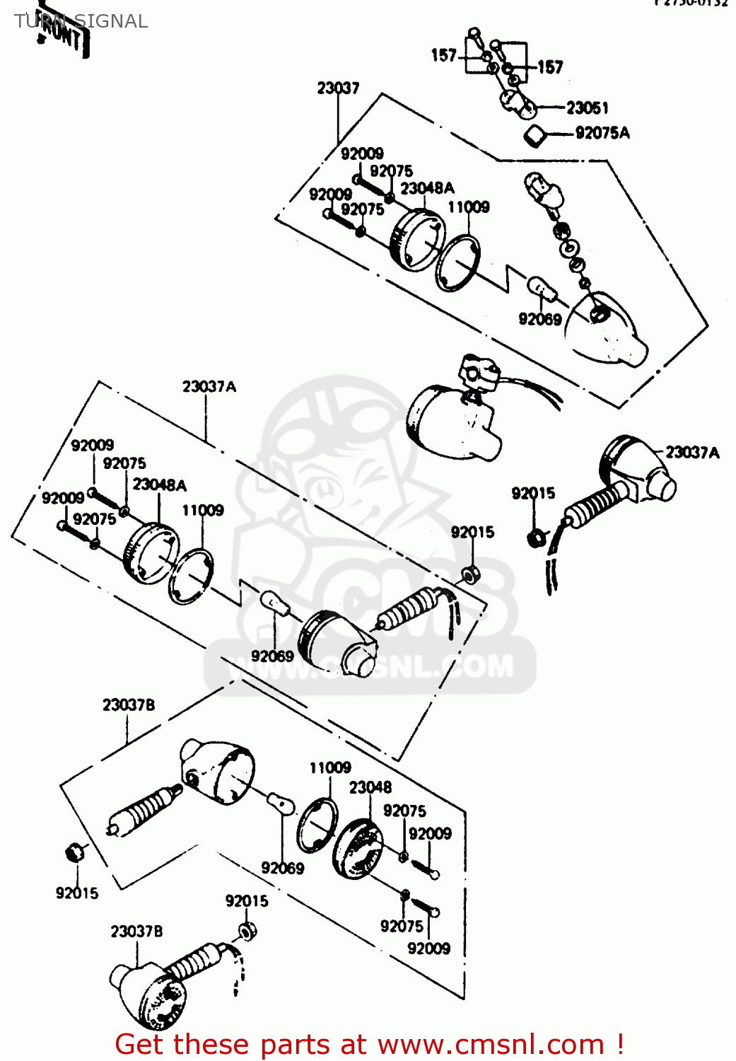 TURN SIGNAL KE125A11 1984 UNITED KINGDOM FR SD