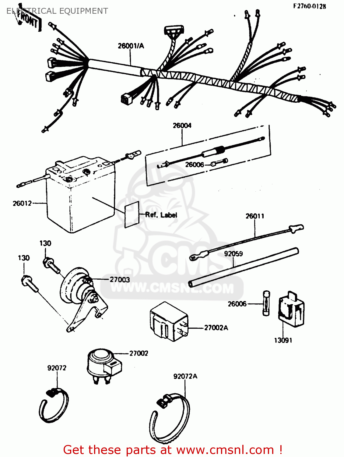 ELECTRICAL EQUIPMENT KE125A11 1984 UNITED KINGDOM FR SD