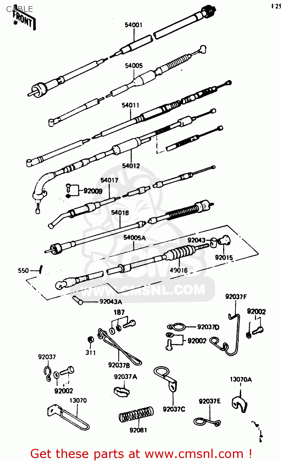 CABLE KE125A11 1984 UNITED KINGDOM FR SD