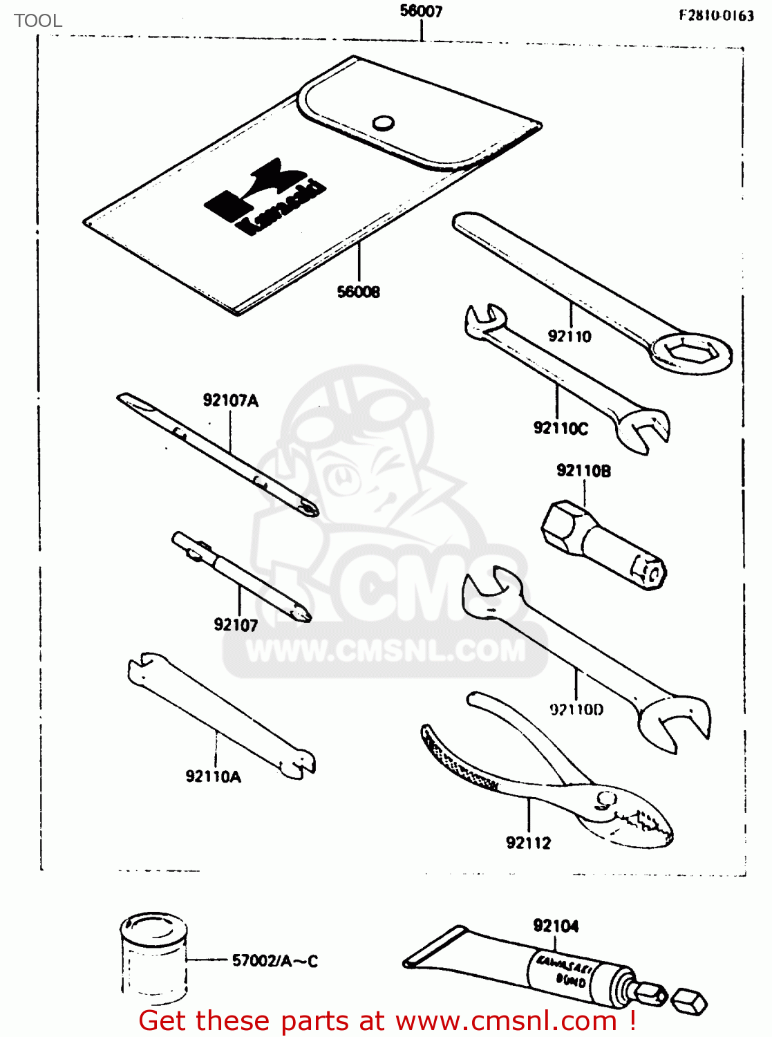 TOOL KE125A11 1984 UNITED KINGDOM FR SD