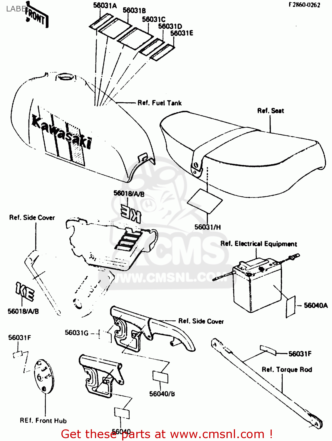 LABEL KE125A11 1984 UNITED KINGDOM FR SD