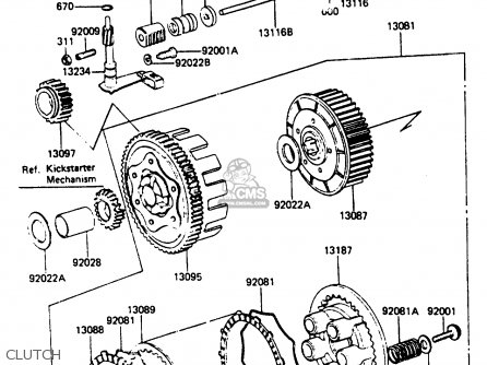 CLUTCH - KE125A11 1984 UNITED KINGDOM FR SD
