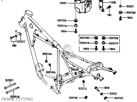 FRAME FITTING - KE125A11 1984 UNITED KINGDOM FR SD