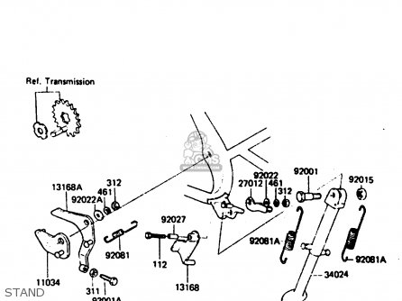 STAND - KE125A11 1984 UNITED KINGDOM FR SD