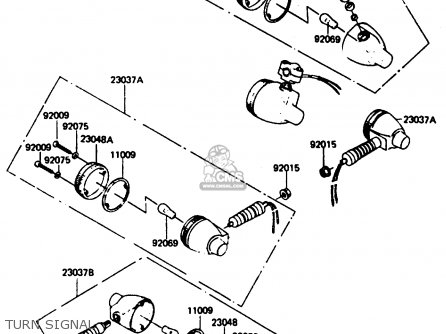 TURN SIGNAL - KE125A11 1984 UNITED KINGDOM FR SD