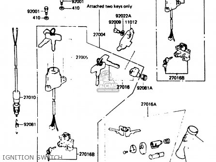 IGNITION SWITCH - KE125A11 1984 UNITED KINGDOM FR SD