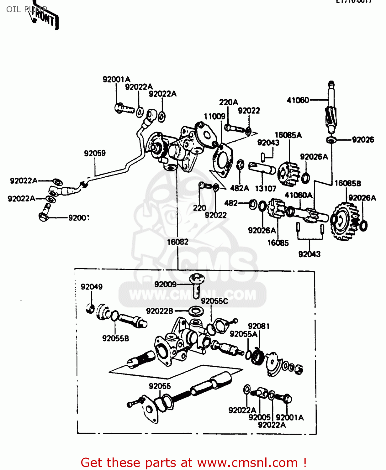 OIL PUMP KE125A12 1985 UNITED KINGDOM FR GR