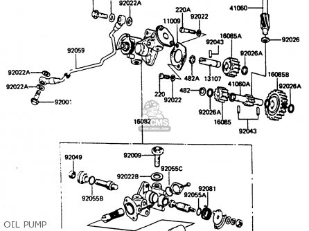 OIL PUMP - KE125A12 1985 UNITED KINGDOM FR GR