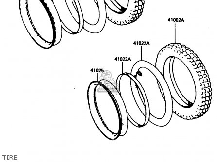 TIRE - KE125A12 1985 UNITED KINGDOM FR GR