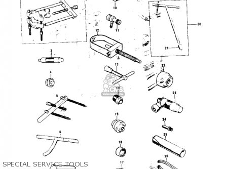 SPECIAL SERVICE TOOLS - KE175-B1 KE175 1976 USA CANADA / MPH KPH