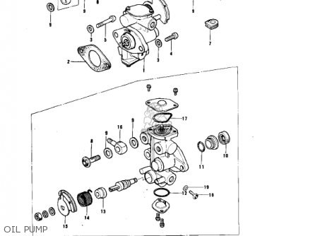 OIL PUMP - KE175-B1 KE175 1976 USA CANADA / MPH KPH