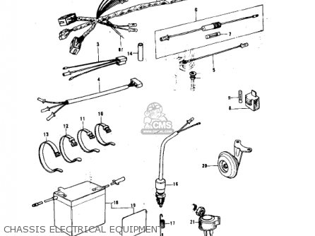 CHASSIS ELECTRICAL EQUIPMENT - KE175-B2 KE175 1977 USA CANADA / MPH KPH