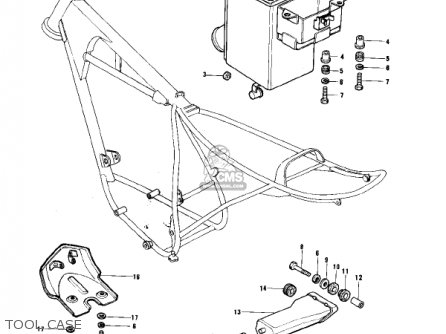 TOOL CASE - KE175-B2 KE175 1977 USA CANADA / MPH KPH