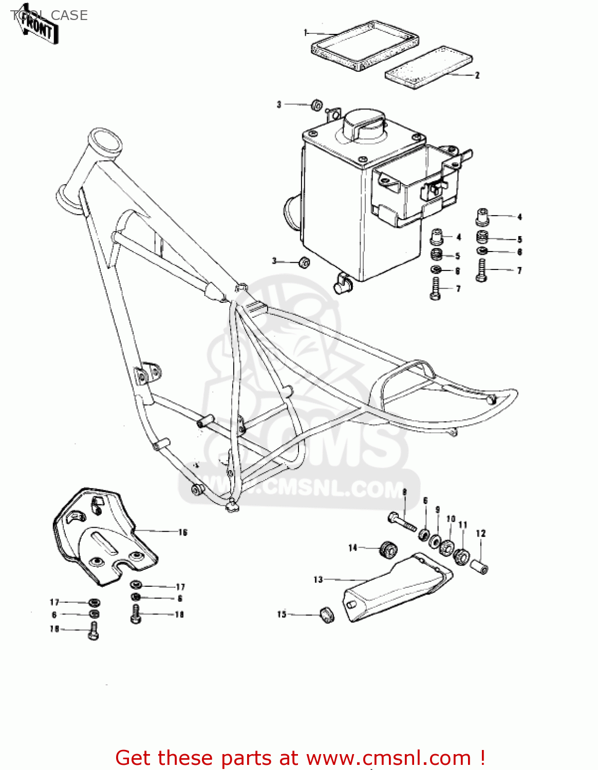 TOOL CASE KE175-B3 KE175 1978 USA CANADA / MPH KPH