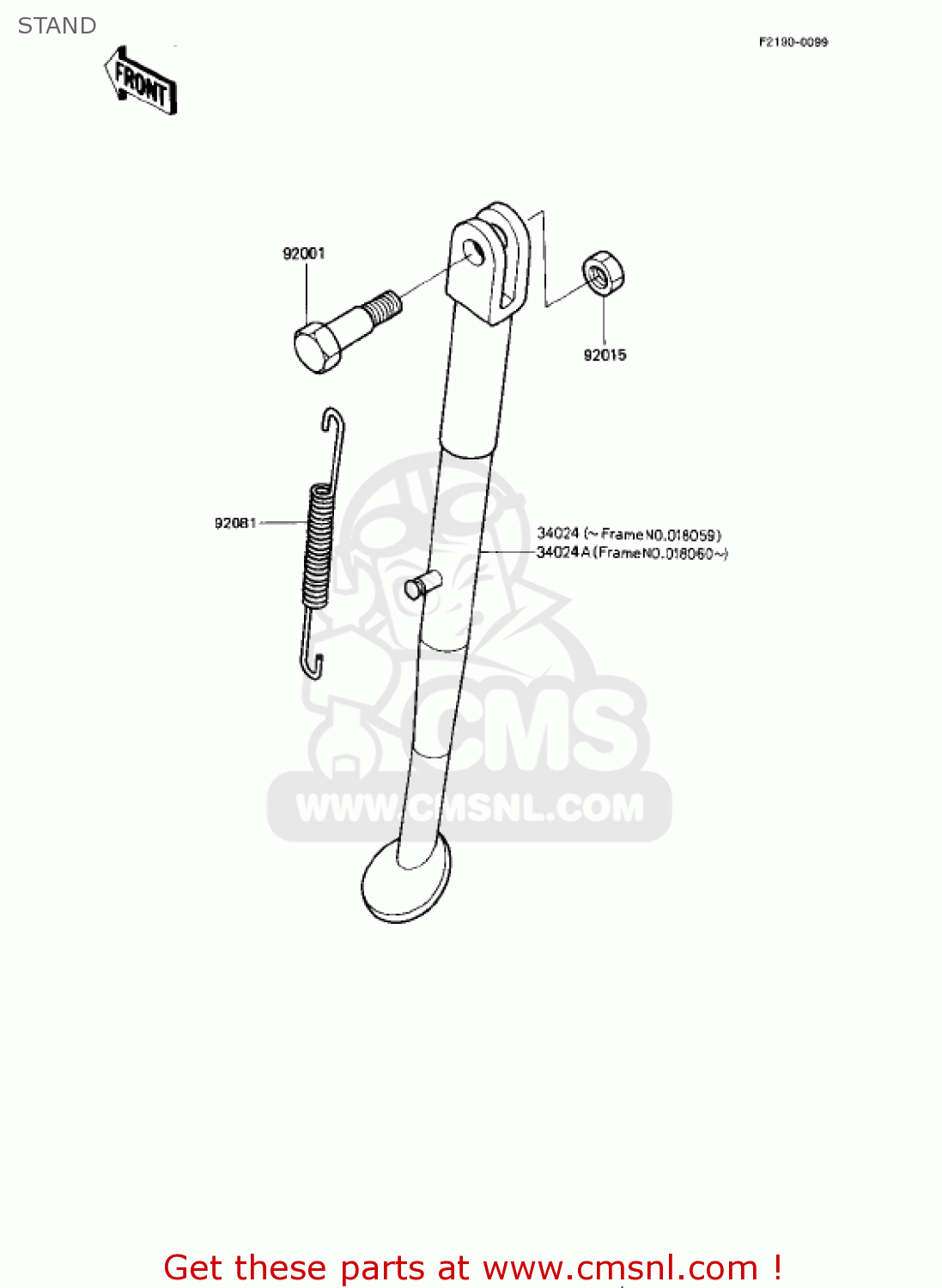 STAND KE175-D2 KE175 1980 USA CANADA