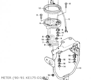 METER ('80-'81 KE175-D2/D3) - KE175-D2 KE175 1980 USA CANADA