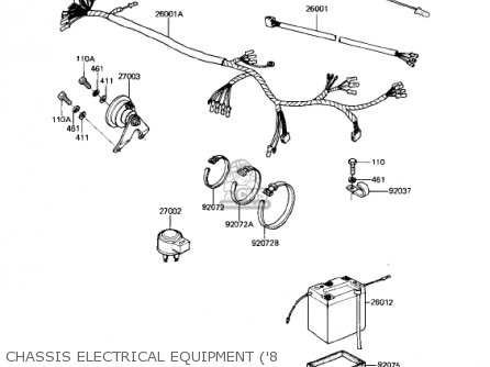 CHASSIS ELECTRICAL EQUIPMENT ('8 - KE175-D2 KE175 1980 USA CANADA