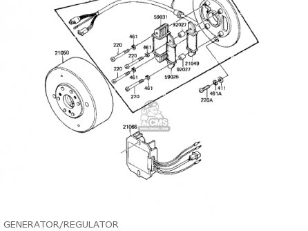 GENERATOR/REGULATOR - KE175-D2 KE175 1980 USA CANADA