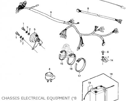 CHASSIS ELECTRICAL EQUIPMENT ('8 - KE175-D2 KE175 1980 USA CANADA