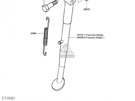 STAND - KE175-D2 KE175 1980 USA CANADA