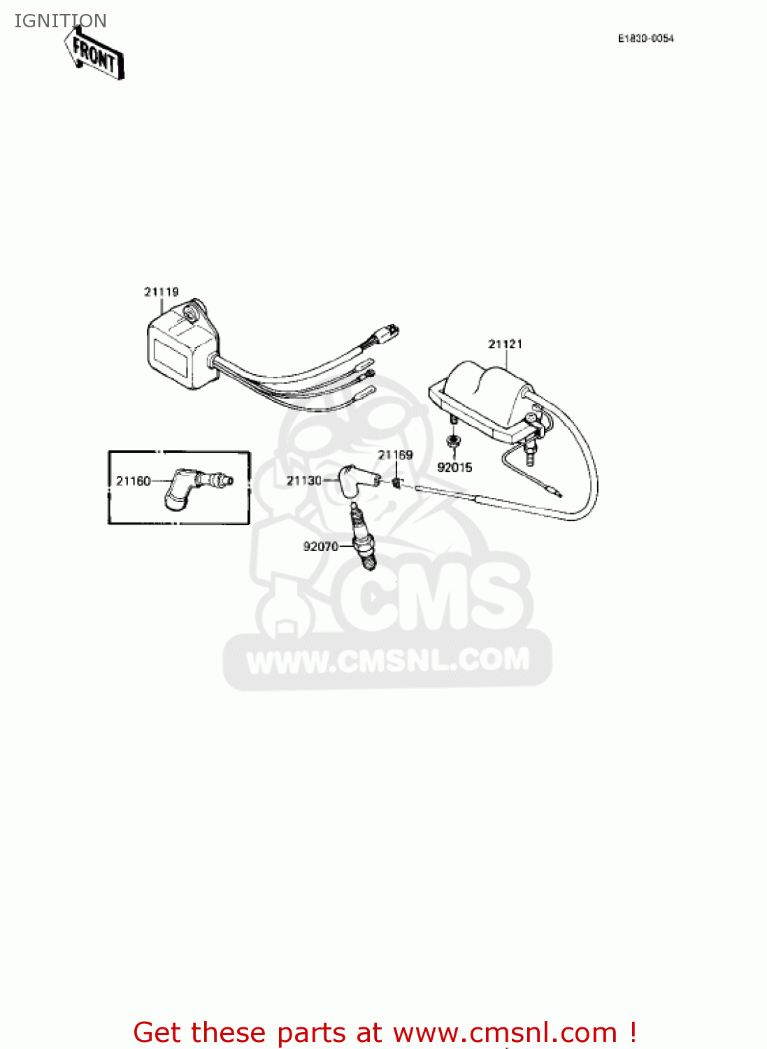 IGNITION KE175-D3 KE175 1981 USA CANADA