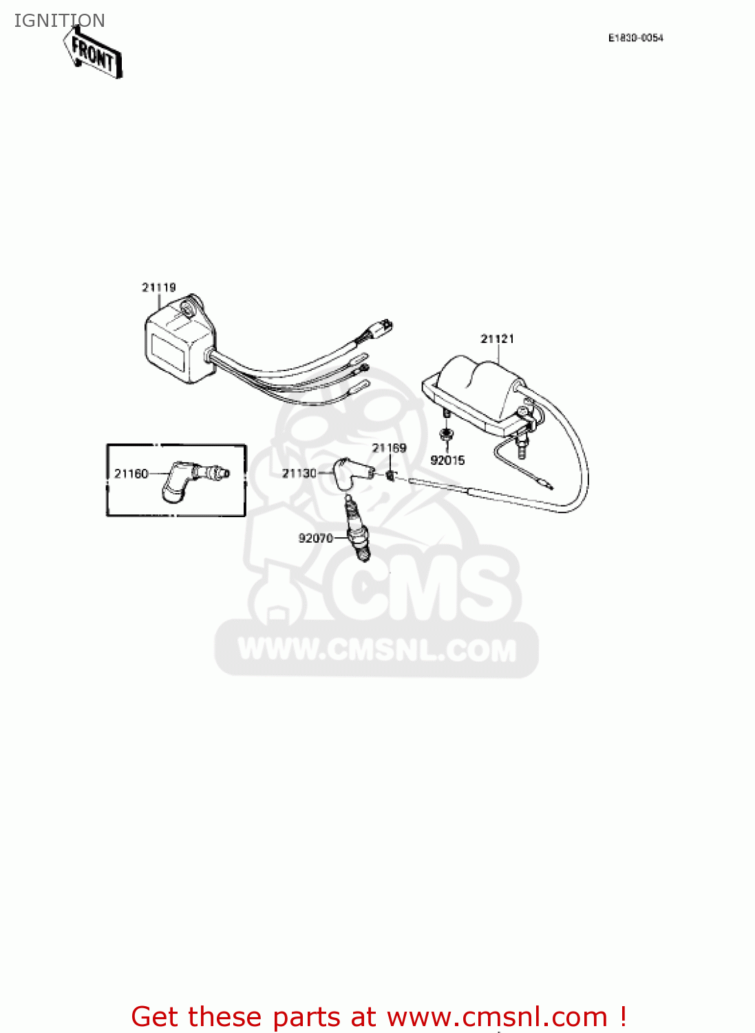 IGNITION KE175-D4 KE175 1982 USA CANADA