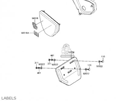 LABELS - KE175-D4 KE175 1982 USA CANADA