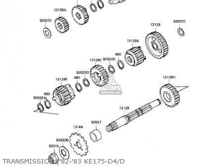 TRANSMISSION ('82-'83 KE175-D4/D - KE175-D5 KE175 1983 USA CANADA