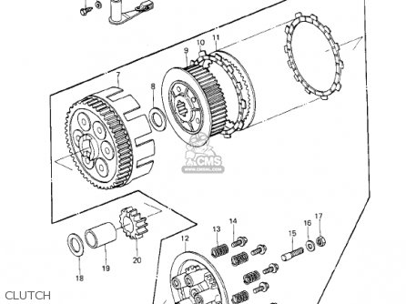 CLUTCH - KE250-B1 1977 / MPH KPH
