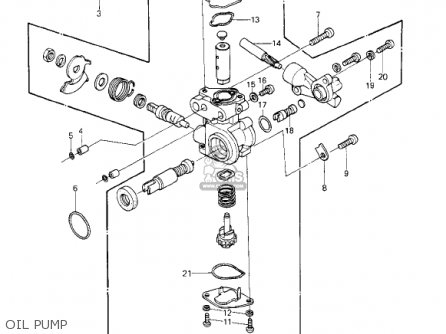 OIL PUMP - KE250-B1 1977 / MPH KPH